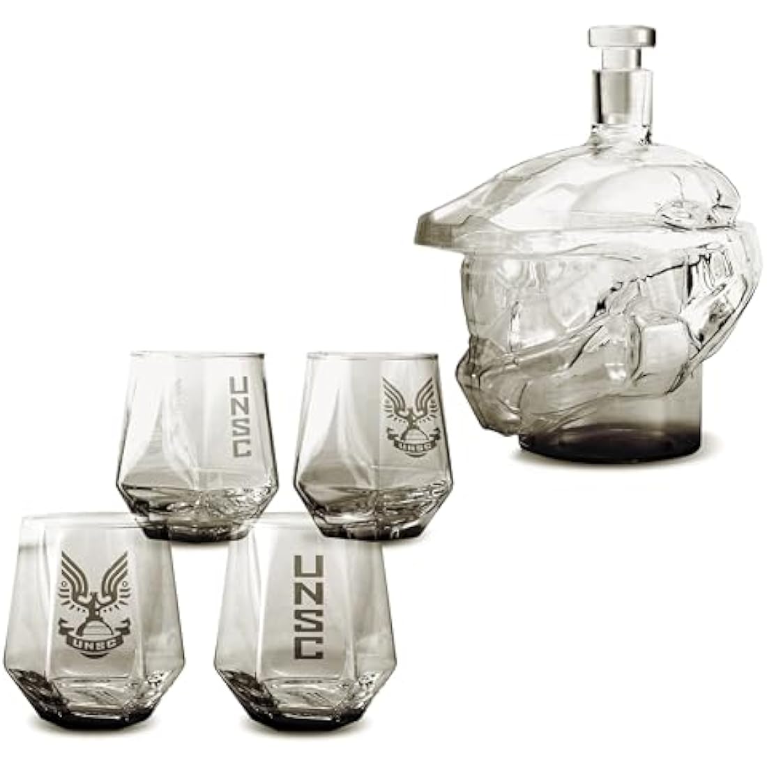 Halo Master Chief Glass Decanter & 4 Tumbler Set | Official Xbox Barware