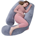 AS AWESLING U-Shaped Pregnancy Pillow | Full Body Support Velvet Cover