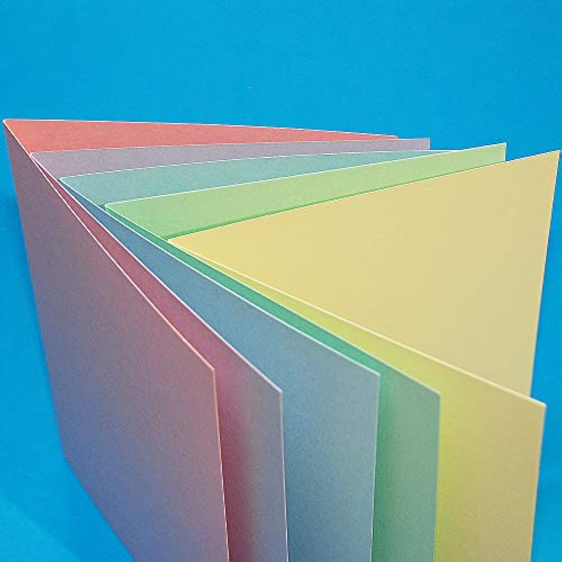 Craft UK 5x5 Square Card and Envelope Pack of 50 – Mixed Pastels