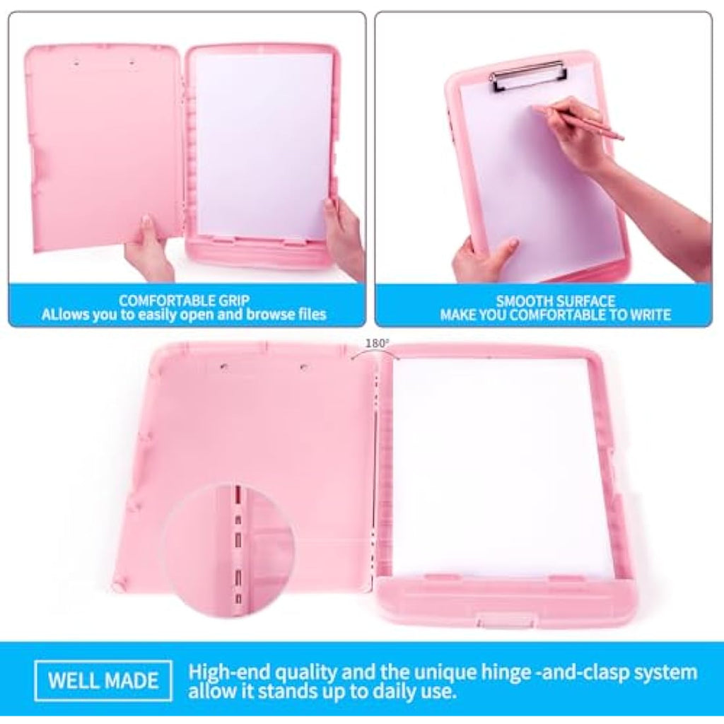 DMFLY Storage Clipboard – Heavy Duty A4 Case with Pen Holder & Compartment