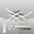 Jolof Store LED Ceiling Light – Dimmable 24W Curved Modern Metal Lamp