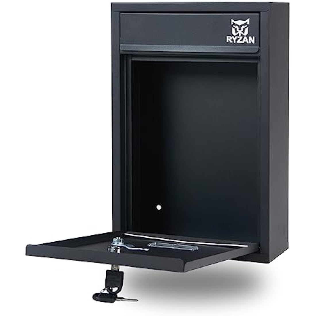 RYZAN Wall Mounted Steel Mailbox – Modern Weatherproof Lockable Postbox