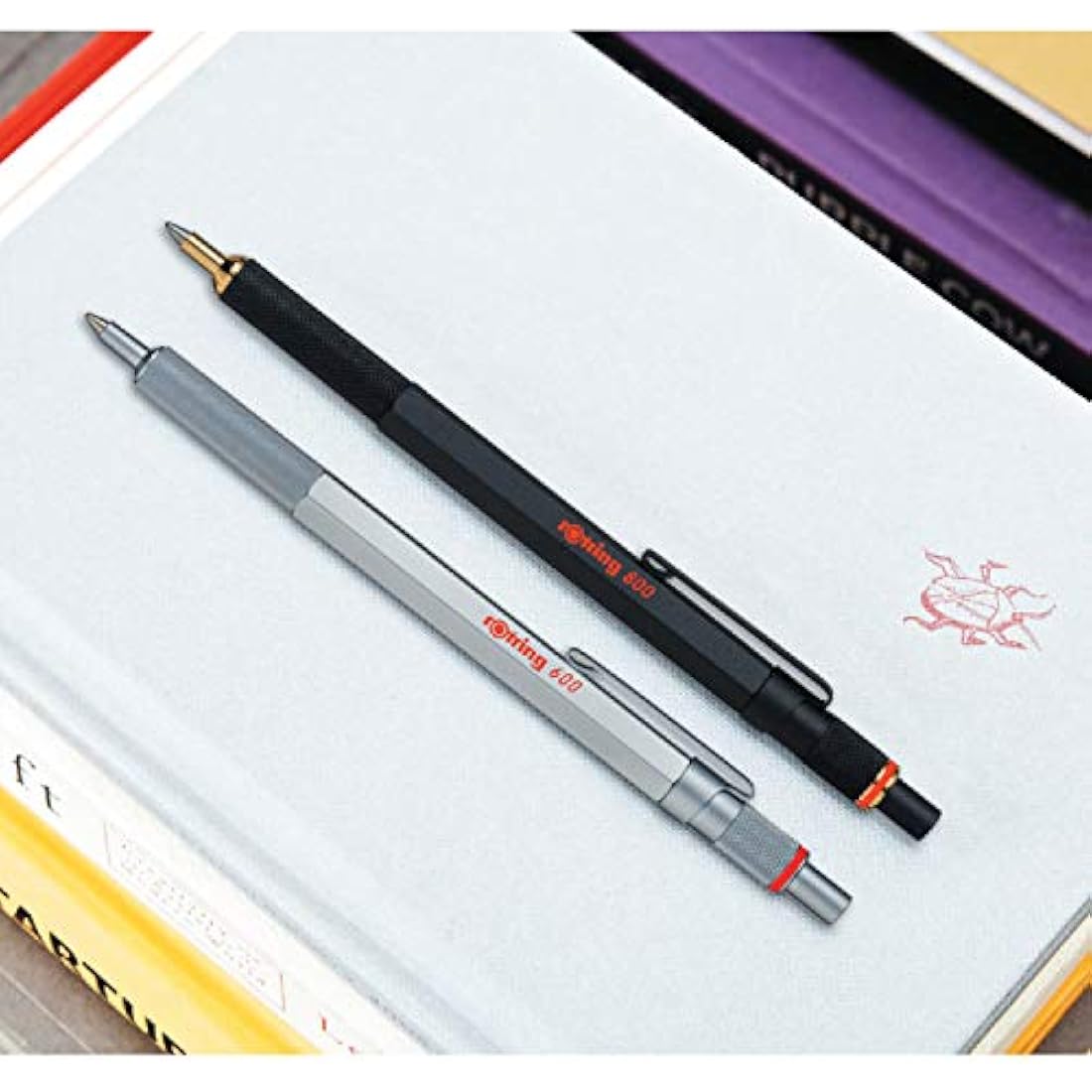 rOtring 800 Ballpoint Pen – Refillable Metal Writing Instrument, Silver