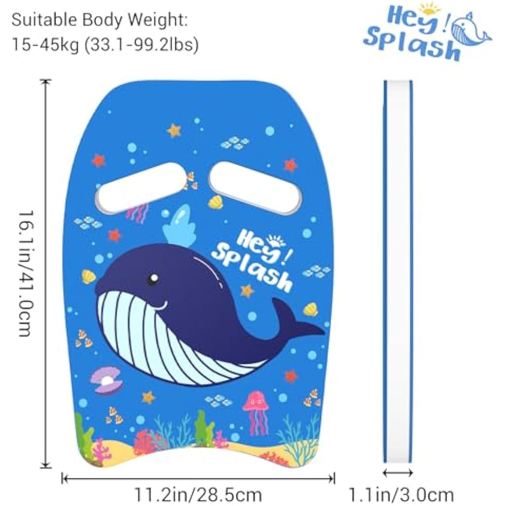 HeySplash Swimming Kickboard – Ergonomic Pool Float for Kids and Adults
