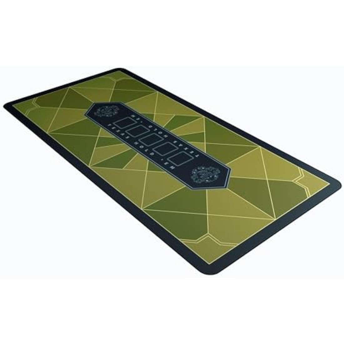 Jolof Store Poker Mat – Paulie Design Gold Rectangular, 200 x 100 cm