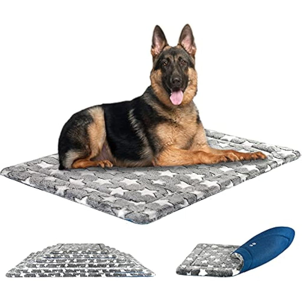 KROSER Reversible Dog Bed Mat | Washable High Density Foam Crate Pad, XXL