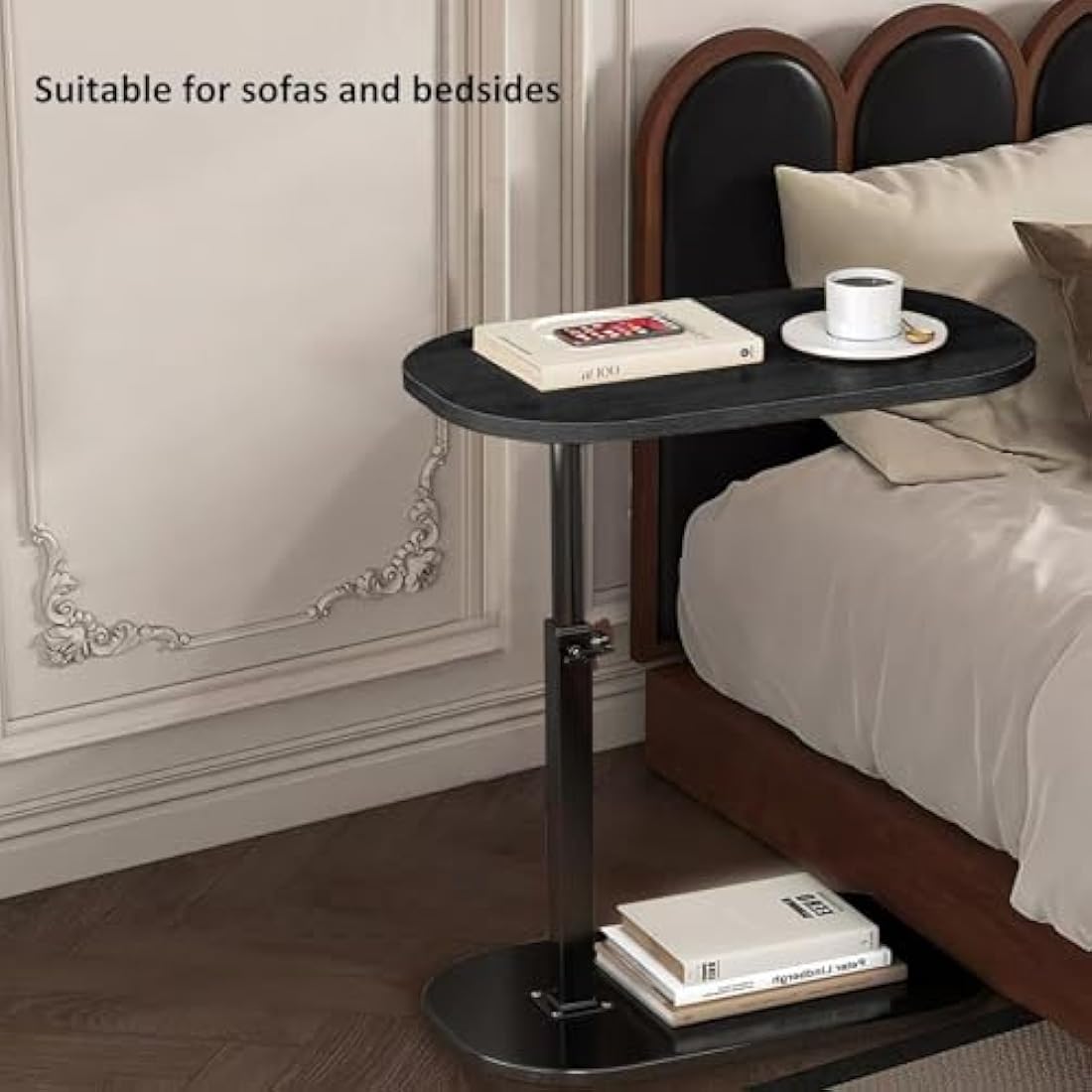 Jolof Store C-Shaped End Table – 360° Swivel Adjustable Laptop Desk