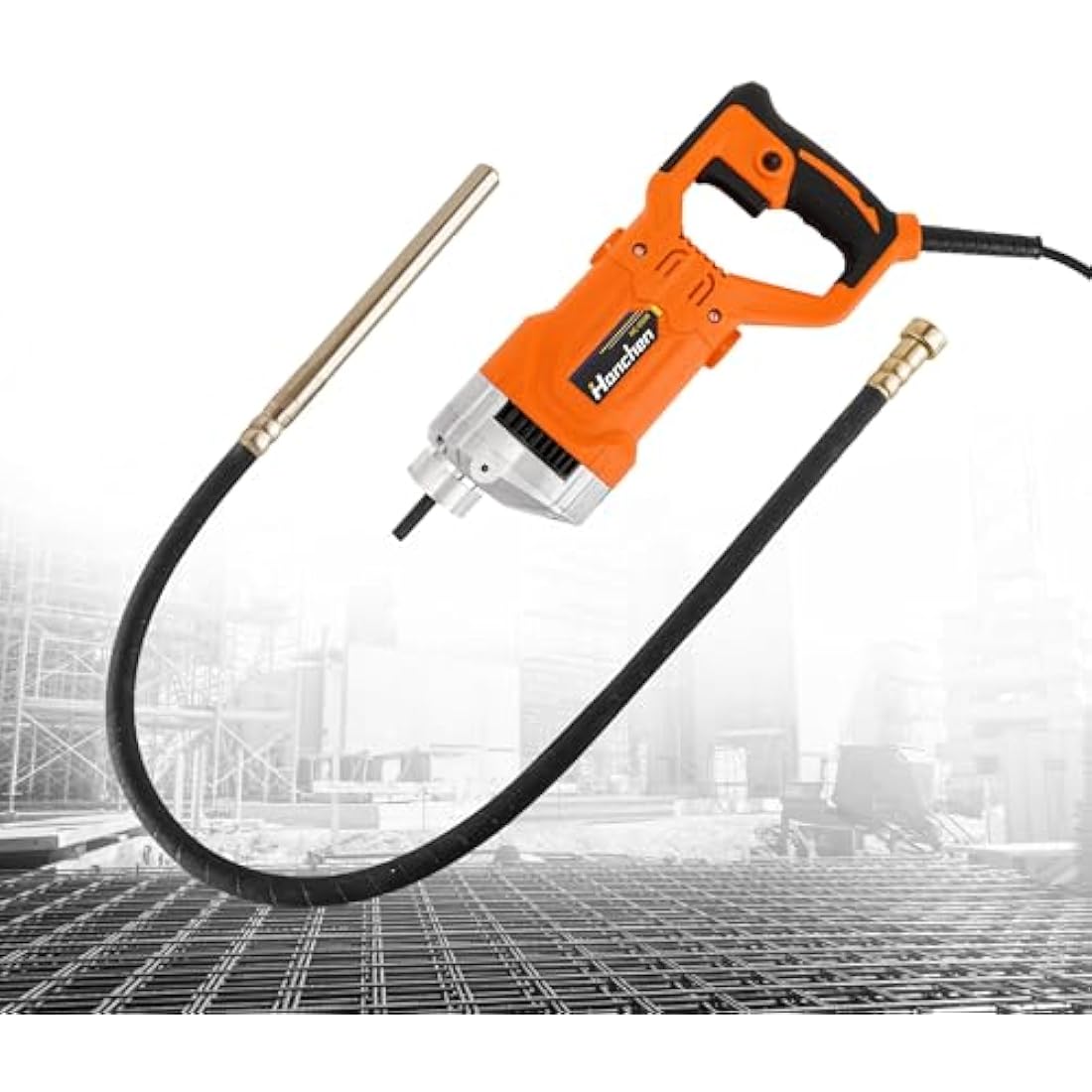 Hanchen 1280W Concrete Vibrator – 35mm Industrial Poker with 1.5m Hose