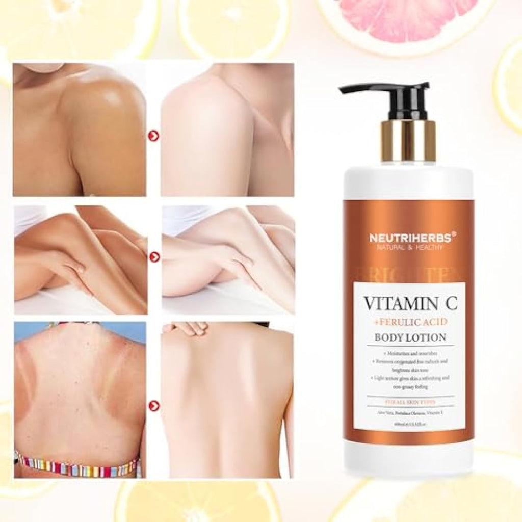 Neutriherbs Vitamin C & Ferulic Acid Brightening Body Lotion - 13.52oz