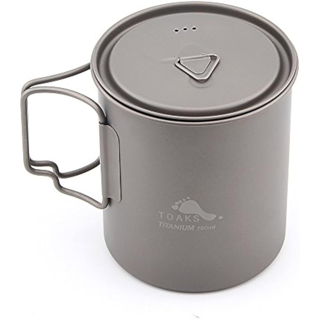 TOAKS Titanium Pot 750ml – Ultralight Portable Camping Water Mug
