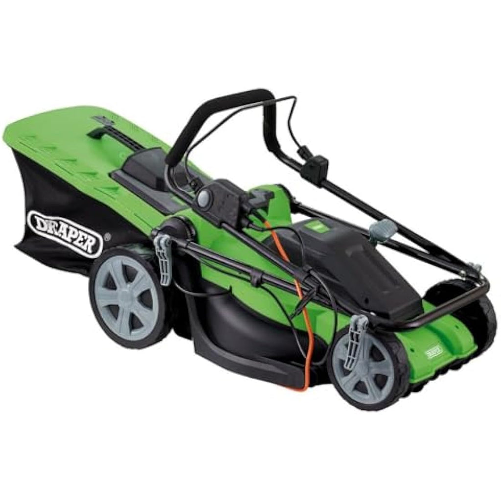 Draper 1600W Electric Lawn Mower – 400mm Corded Grass Cutter