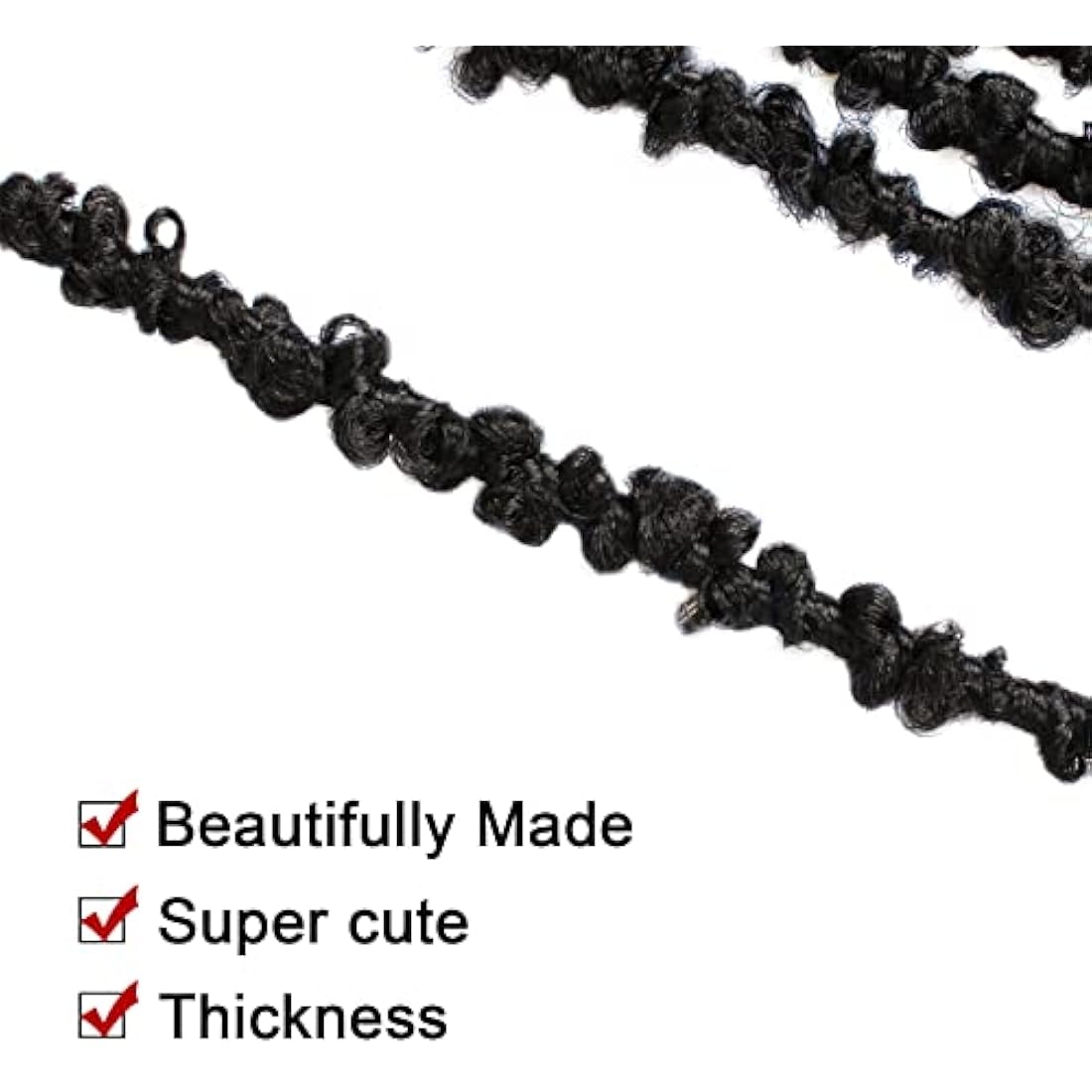 24 Inch Butterfly Crochet Hair – Distressed Faux Locs 6-Pack