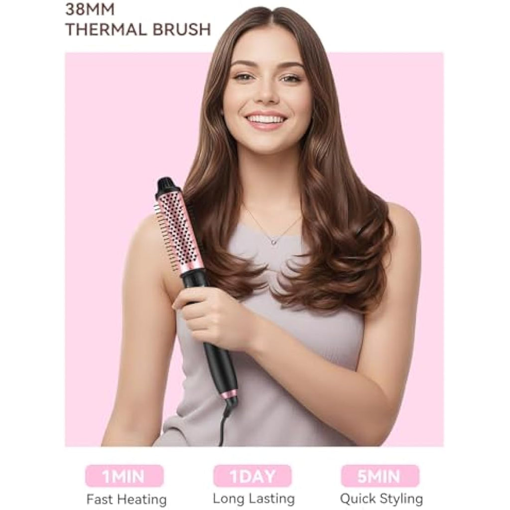 LANDOT 5-in-1 Curling Wand Set | Ceramic Interchangeable Barrels & Brush