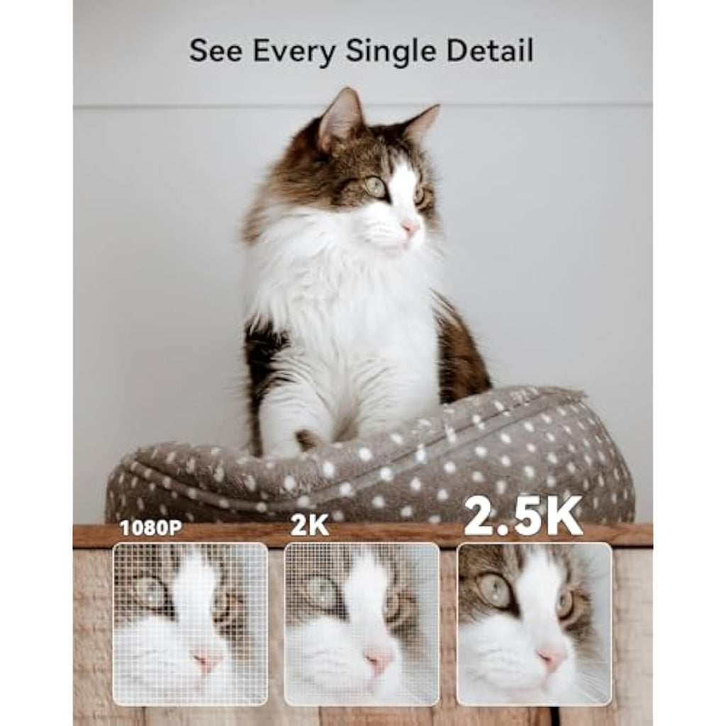 Imou 2.5K Indoor Security Camera | 4MP WiFi Pet & Baby Monitor with 360° PTZ