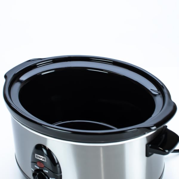 Status San Antonio 6.5L Oval Slow Cooker – Stainless Steel, 320W