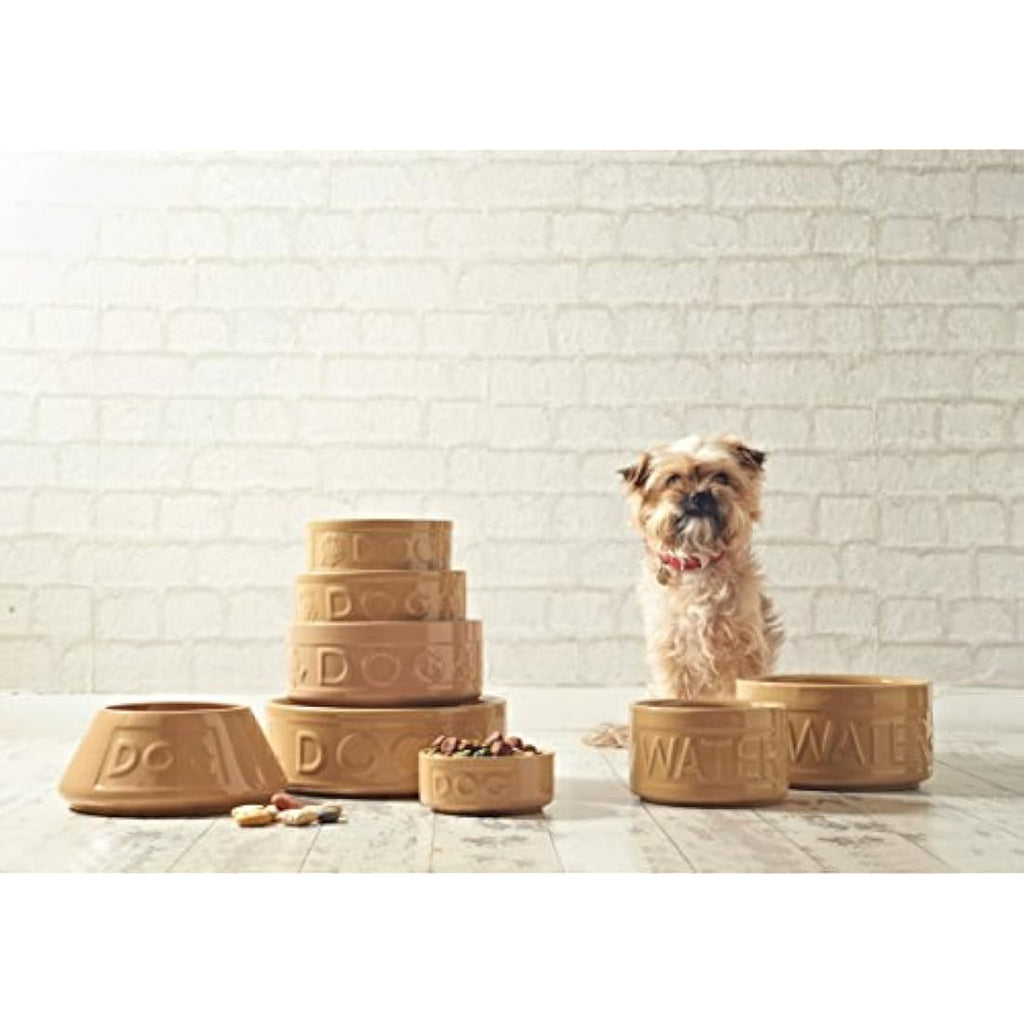 Mason Cash Cane Non-Tip Stoneware Dog Bowl - 21cm Large Pet Bowl