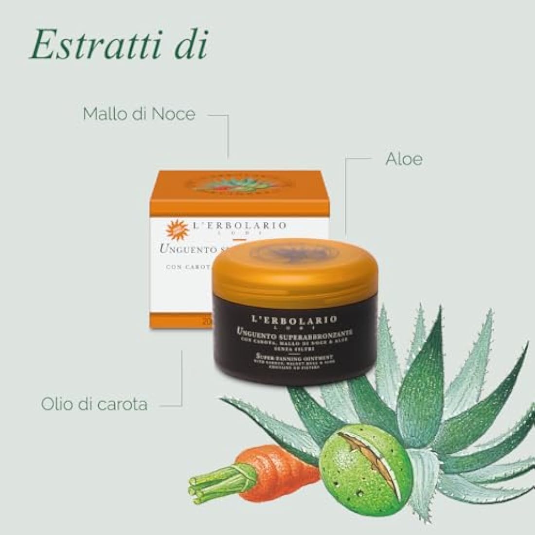 L'Erbolario Super Tanning Ointment – Bronzing Balm for Amber Skin