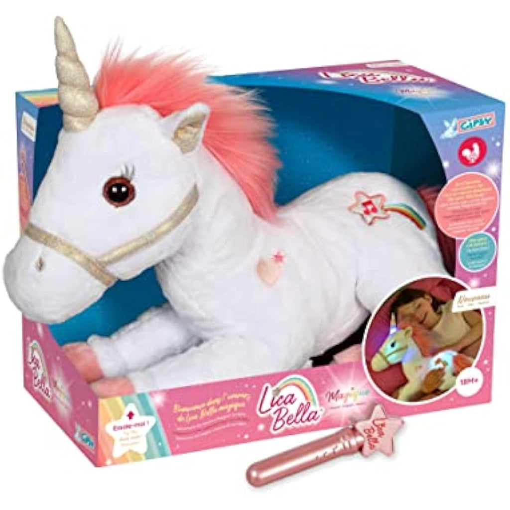 Gipsy Lica Bella Light-Up Musical Plush Unicorn - White Cuddly Toy