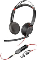Poly Blackwire 5220 Wired Headset | Noise-Canceling USB-C & 3.5mm