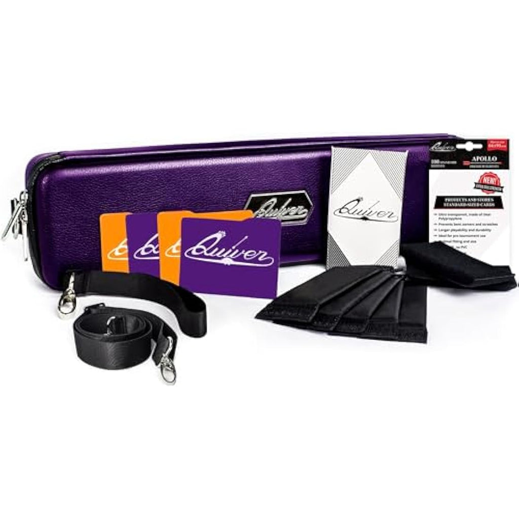 Quiver Time Purple Card Carrying Case | TCG Deck Box Holder for MTG