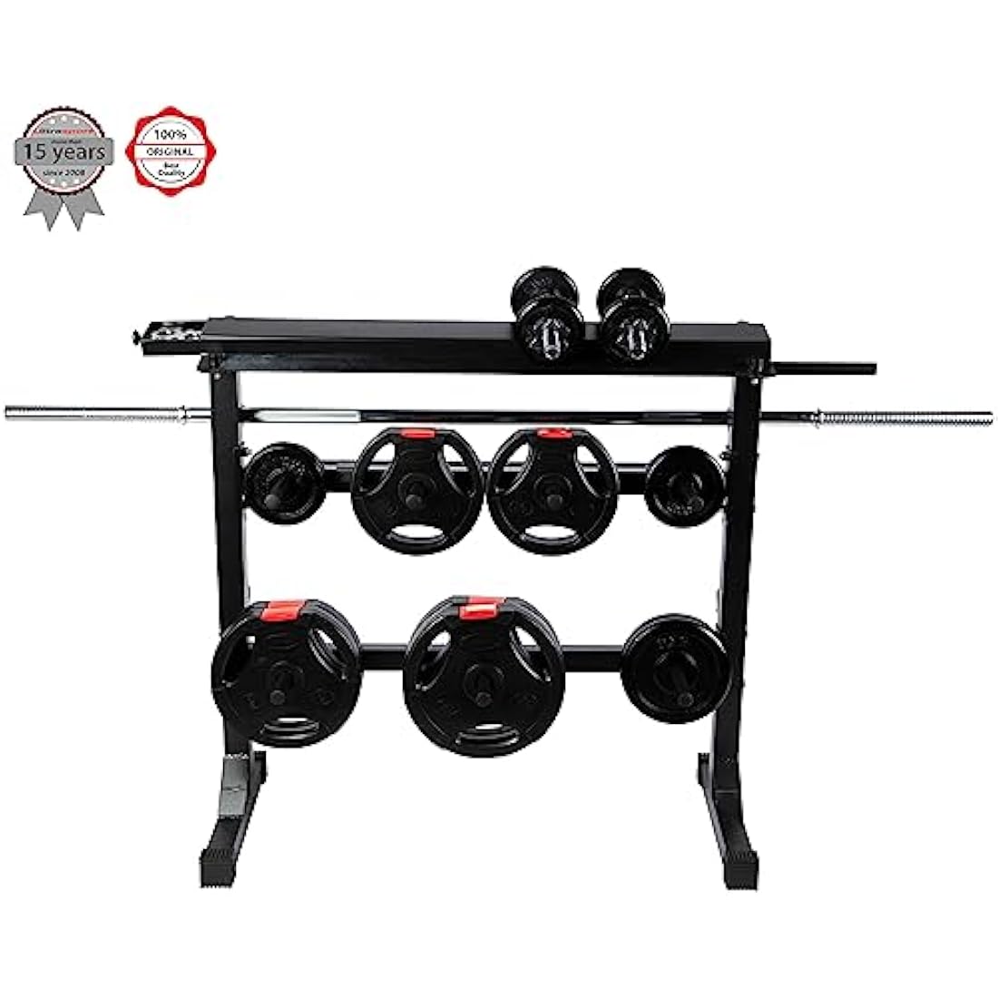 Ultrasport Steel Weight Plate Stand | 300kg Capacity Dumbbell Rack
