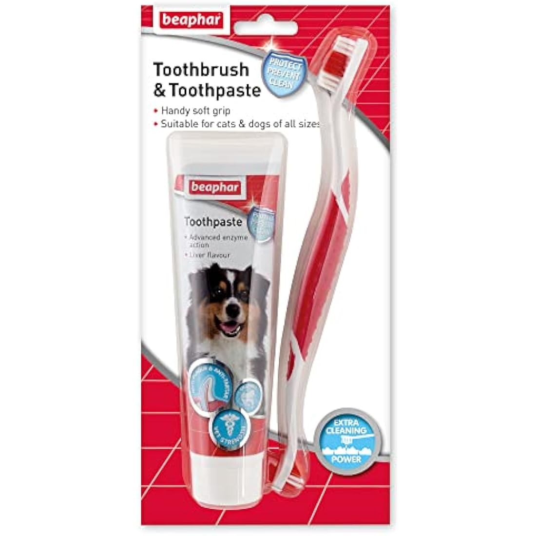 Beaphar Pet Dental Care Kit – Enzymatic Toothpaste & Toothbrush for Dogs