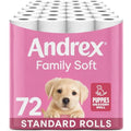 Andrex Family Soft Toilet Tissue – 72 Bulk Rolls – Fragrance Free