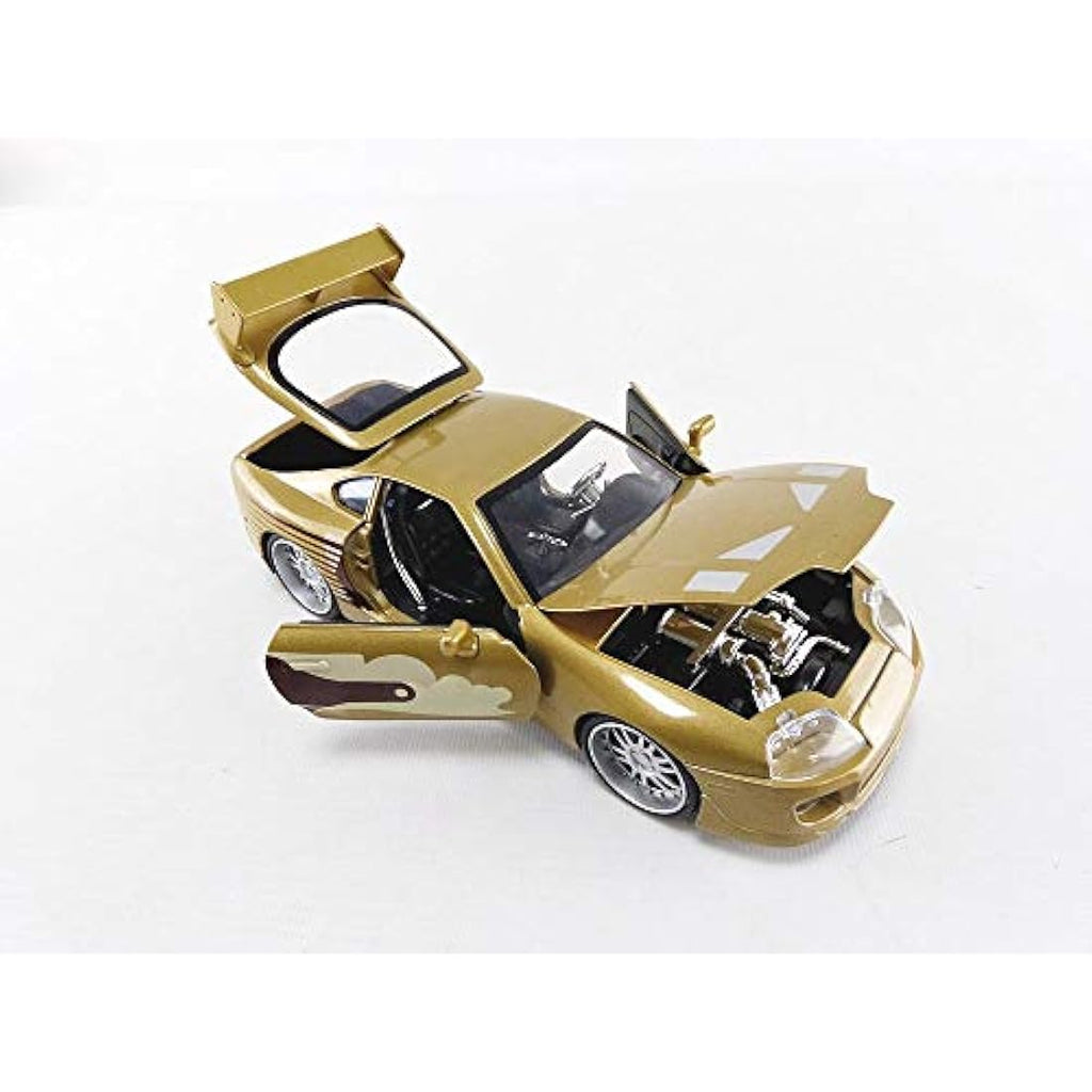 Jada Fast and Furious 1:24 '95 Toyota Supra Diecast Model Car - Gold