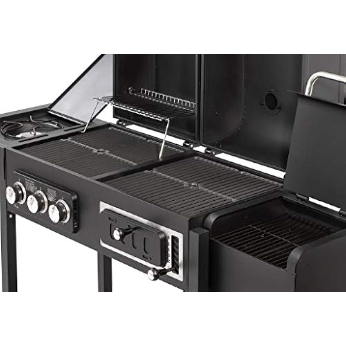 CosmoGrill Hybrid 4 Burner Dual Fuel BBQ | Gas Grill & Charcoal Smoker