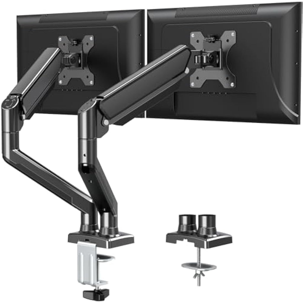 ELIVED Dual Monitor Arm – Gas Spring Stand for 13-32 Inch Screens
