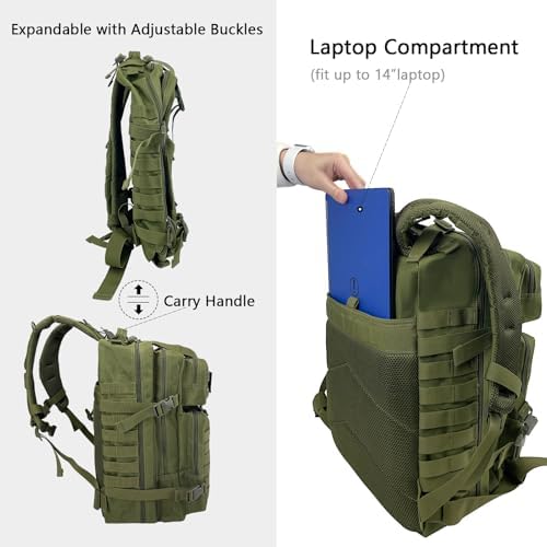 Jolof Store Tactical Military Backpack | 45L Large 3 Day Assault Pack