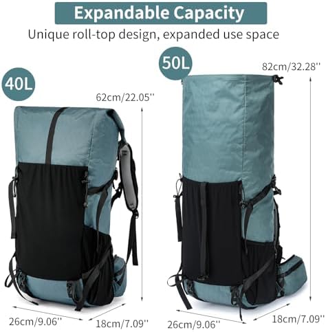 Power King 40L-50L Hiking Backpack | X-PAC Scratch-Proof Rucksack