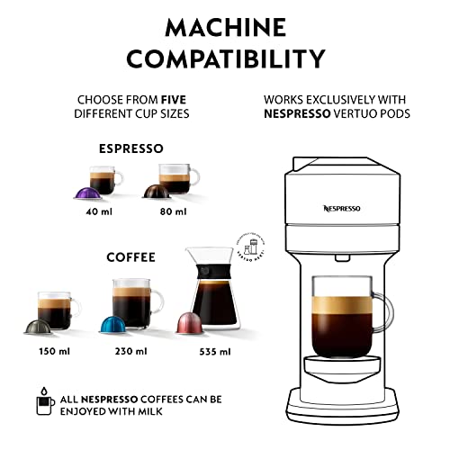 Nespresso Vertuo Next Coffee Machine by Magimix | Contrast White