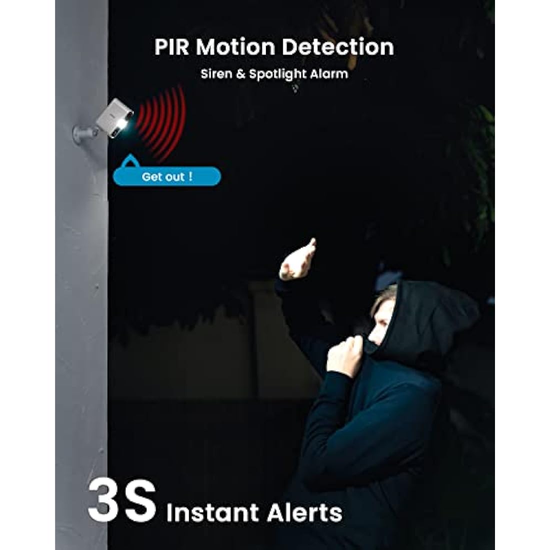 ieGeek 2K Wireless Outdoor Security Camera – Color Night Vision