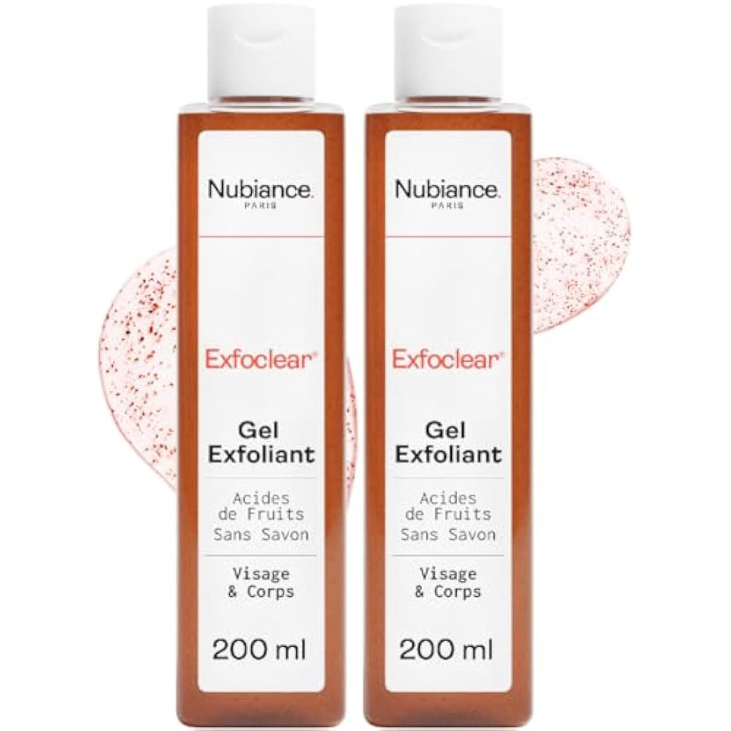 Nubiance Exfoclear Face & Body Scrub – Fruit Acid Peeling 2x200ml