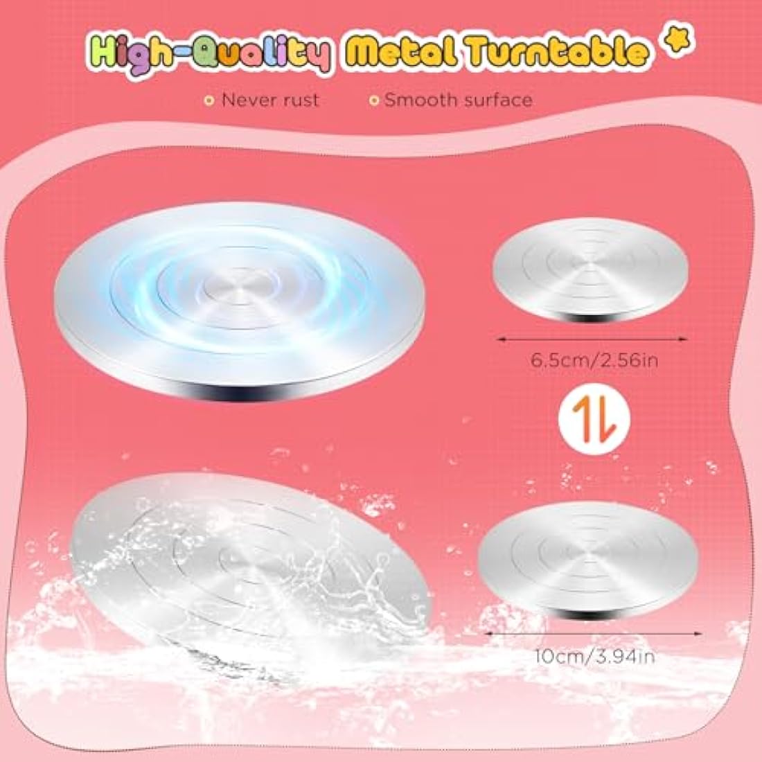 Jolof Store Mini Pottery Wheel – 2000RPM Electric DIY Kit for Kids, Pink