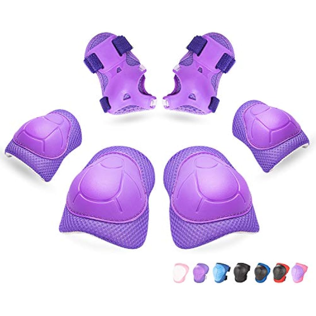 RUNDONG Kids Protective Gear Set – 3-in-1 Knee Elbow Pads & Wrist Guards