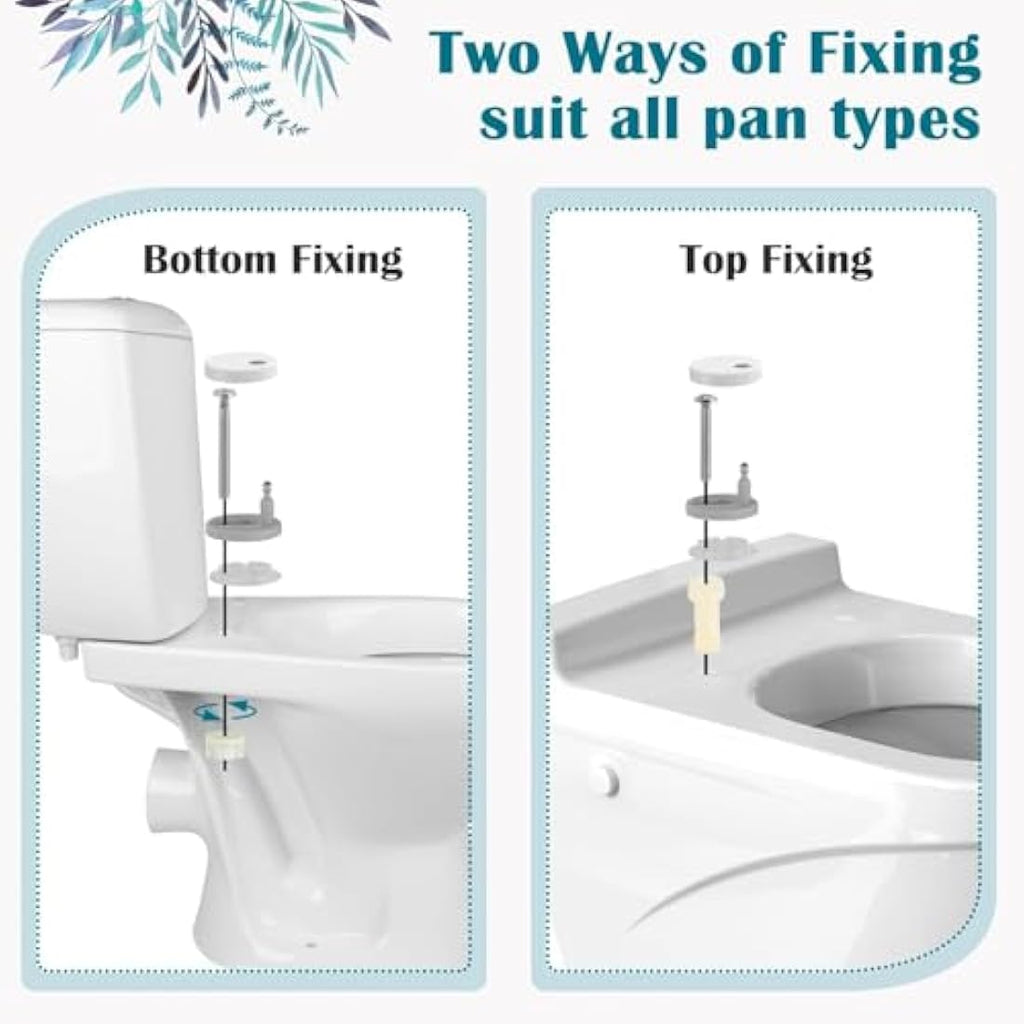 STOREMIC Soft Close Toilet Seat – White O Shape Anti-Bacterial Loo Seat