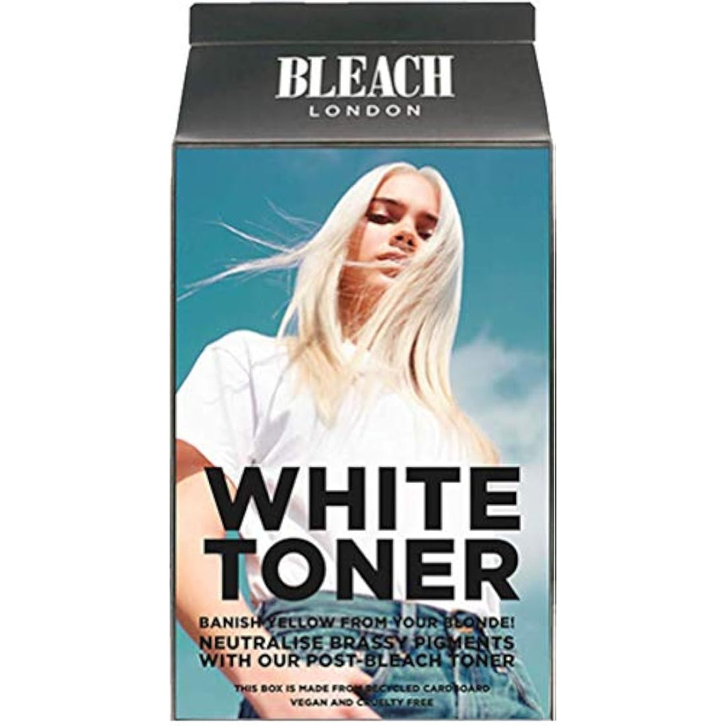 Bleach London Silver Shampoo, Conditioner & White Toner Hair Kit
