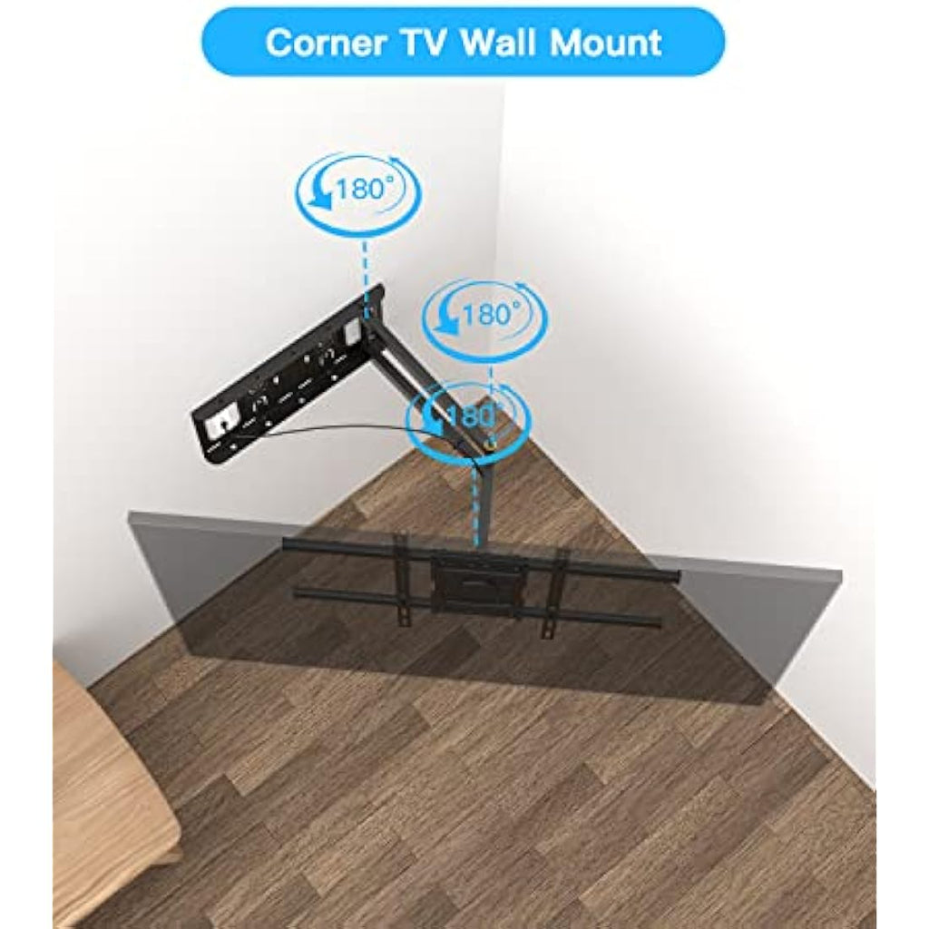 WHYFONE Long Reach TV Wall Bracket | Full Motion Swivel Mount for 32-70"