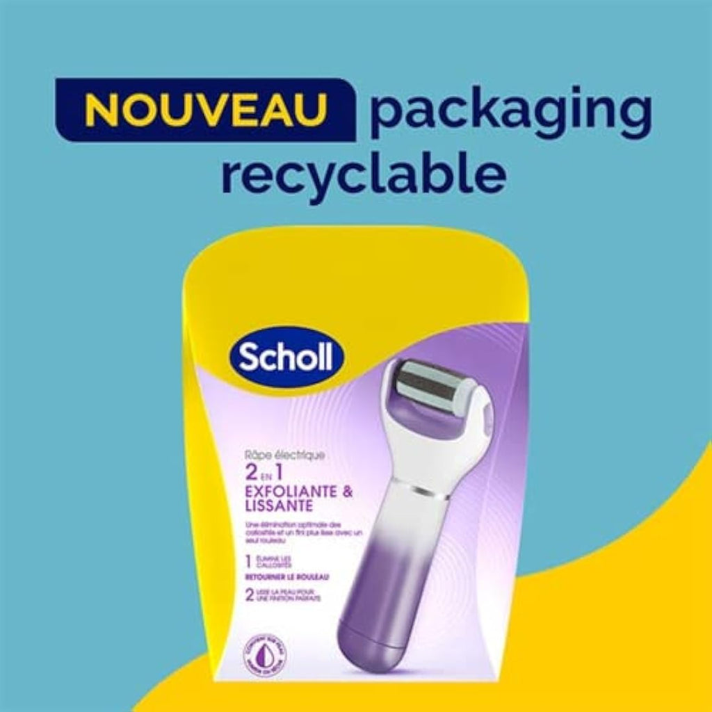 Scholl Velvet Diamond Electronic Foot File – Callus Remover Pedicure Tool