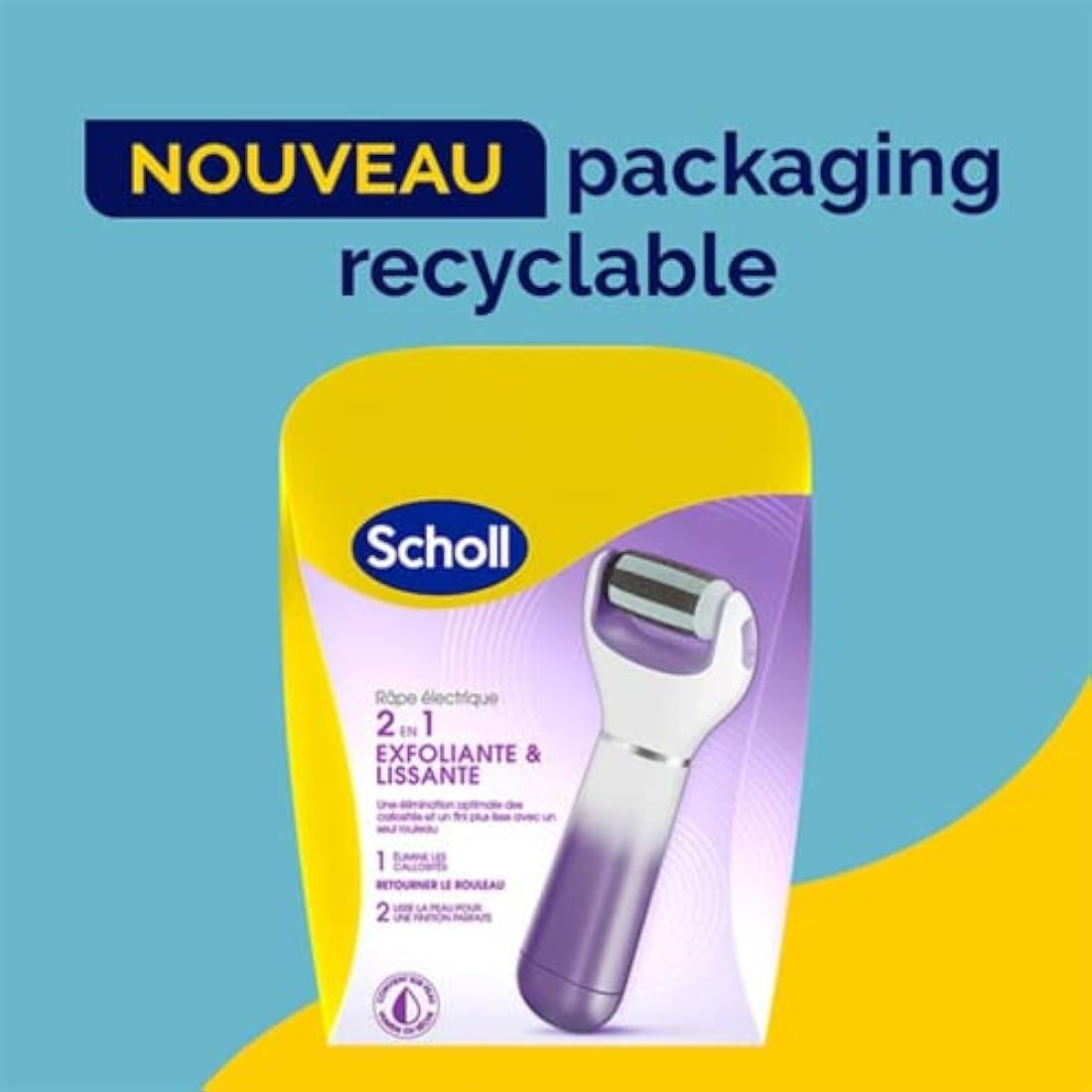 Scholl Velvet Diamond Electronic Foot File – Callus Remover Pedicure Tool
