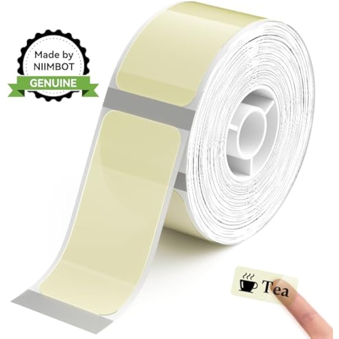 NIIMBOT D11 D110 D101 Thermal Label Maker Tape - Clear Yellow (14x30mm)