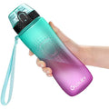 Oldley 750ml Tritan Water Bottle with Straw | Leakproof Time Markings