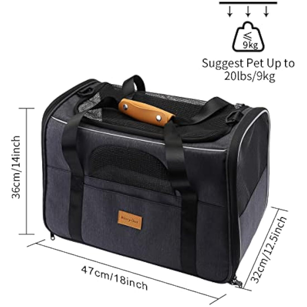 Morpilot Portable Pet Carrier Bag – Breathable Mesh Cat & Dog Travel Bag