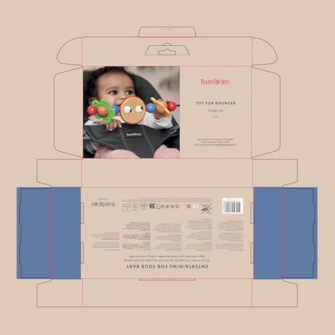BabyBjörn Bouncer Toy - Googly Eyes Developmental Play Accessory
