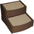 Pet Gear Easy Steps II Extra Wide Dog Stairs | Chocolate Brown | 2-Step