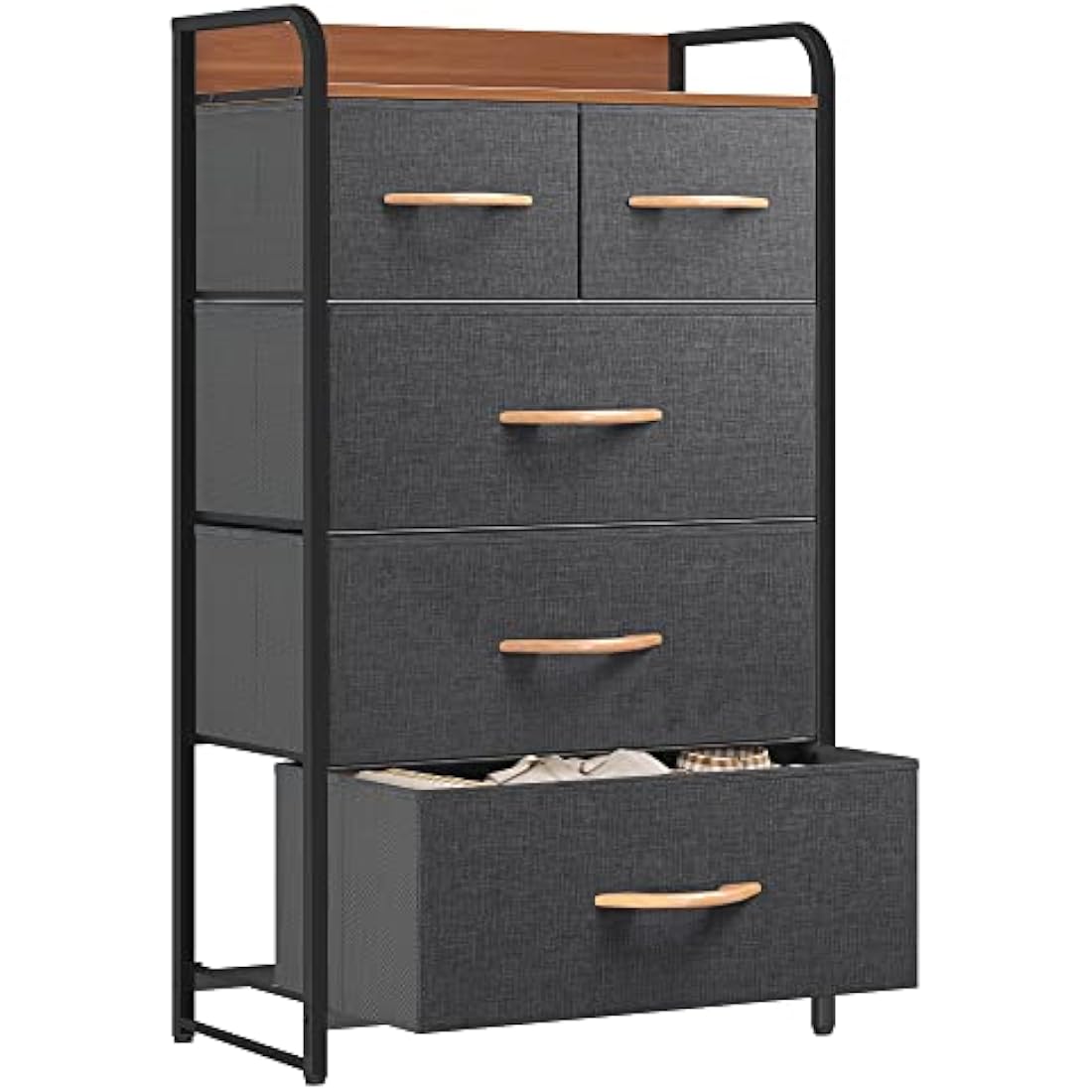 YITAHOME 5-Drawer Fabric Dresser | Metal Frame Storage Organizer