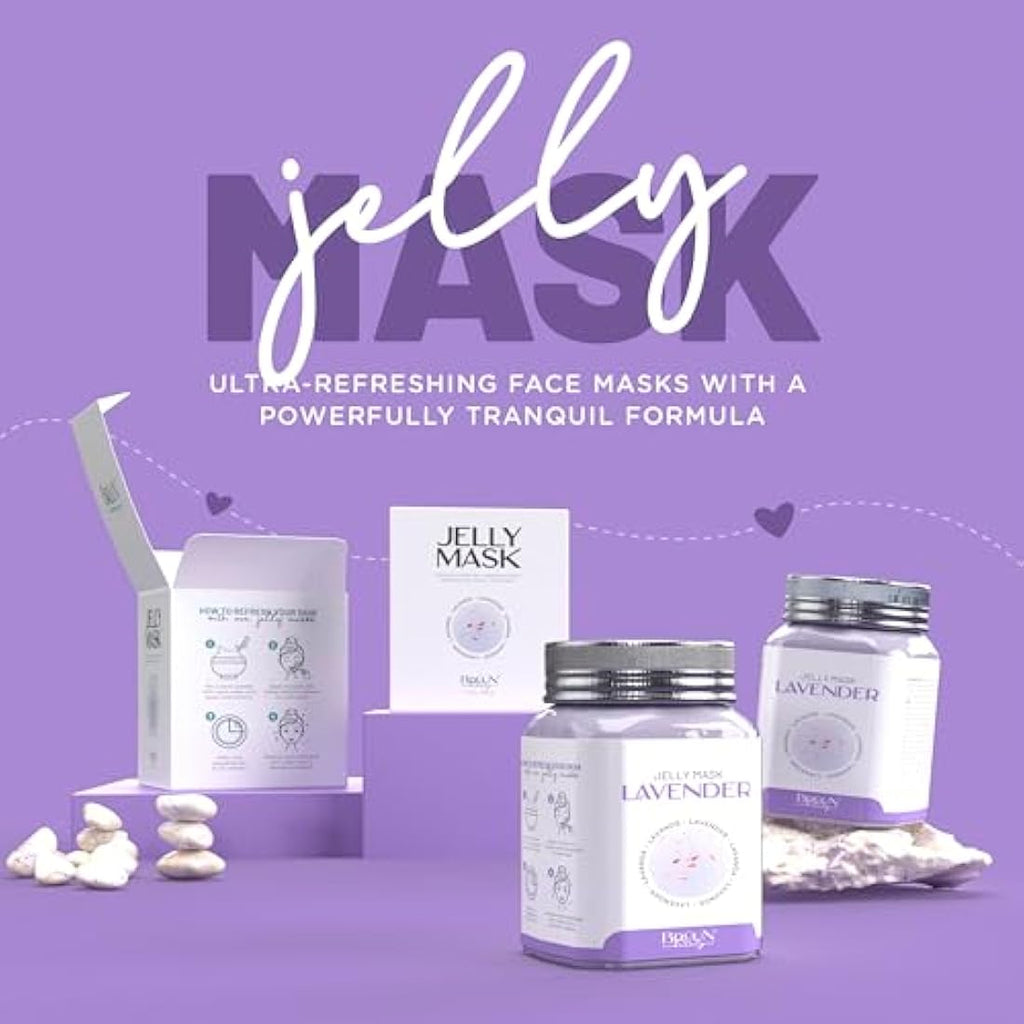 BRÜUN Lavender Jelly Mask – Moisturizing Peel-Off Rubber Face Mask