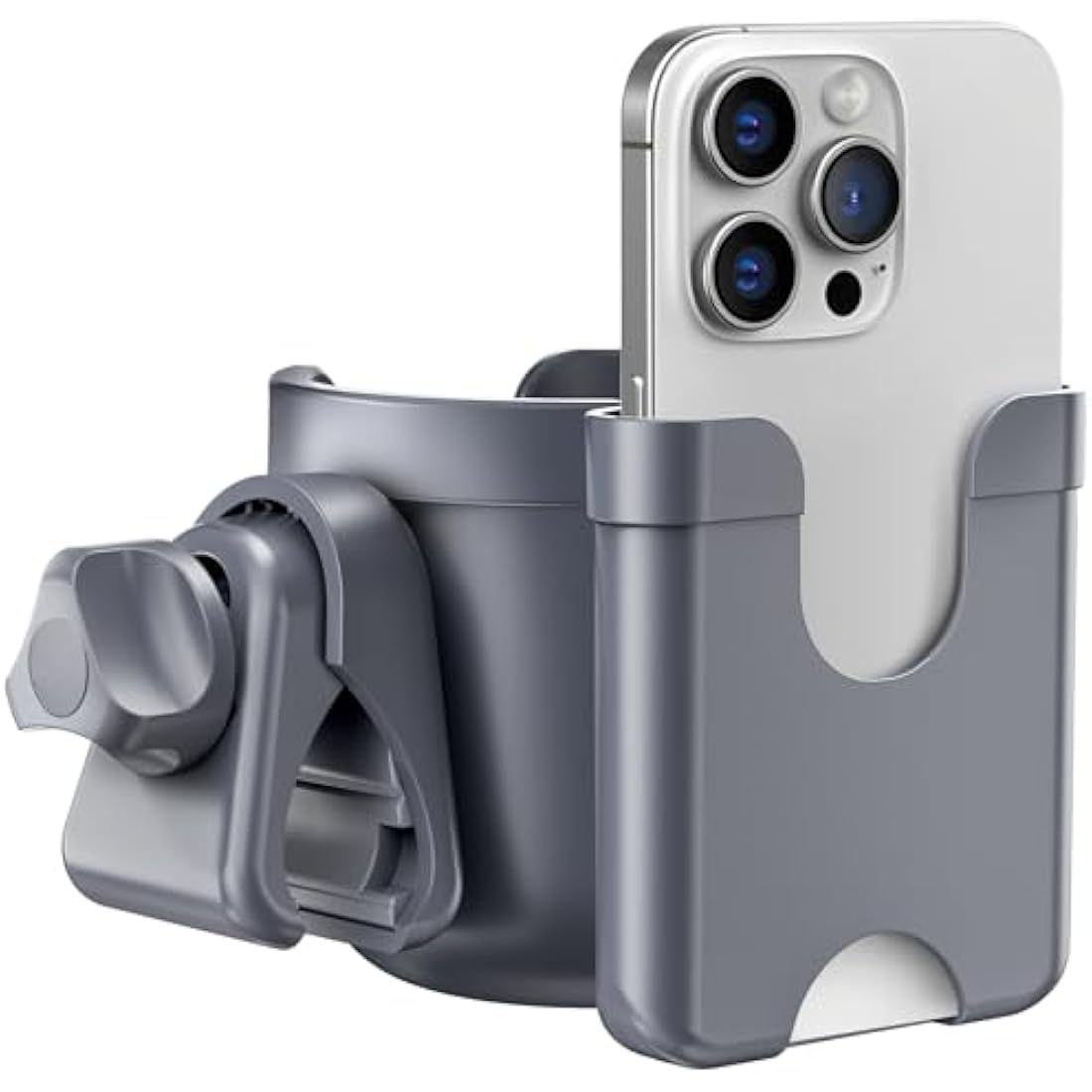 Guiseapue Universal Pram Cup Holder with Phone Holder for Strollers